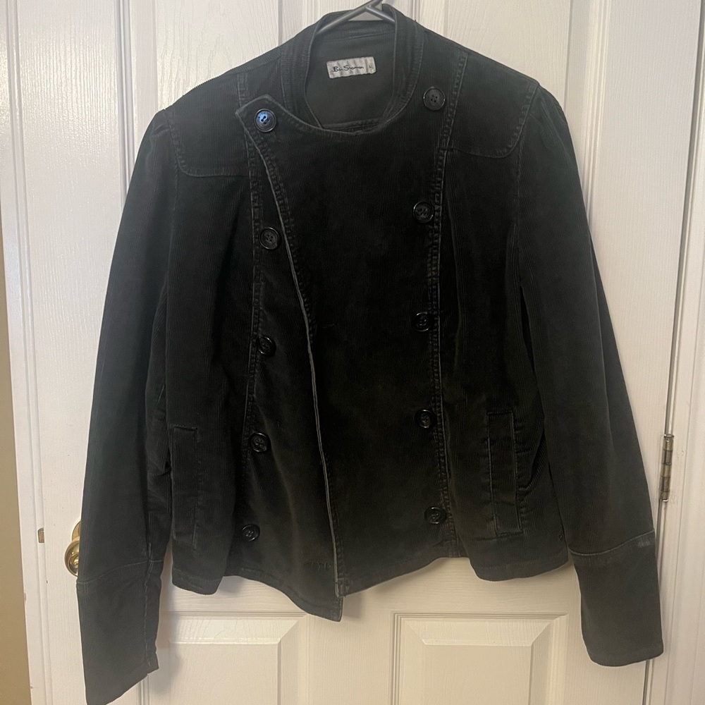 Ben Sherman grey cordoroy motorcycle Jacket